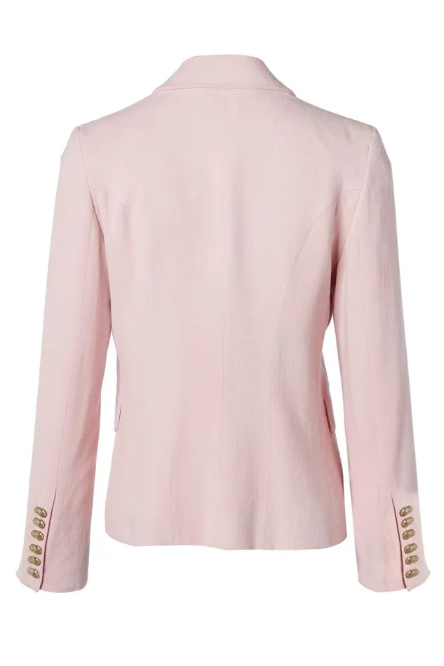 Women Knightsbridge Blazer Pink Linen Holland Cooper Blazers