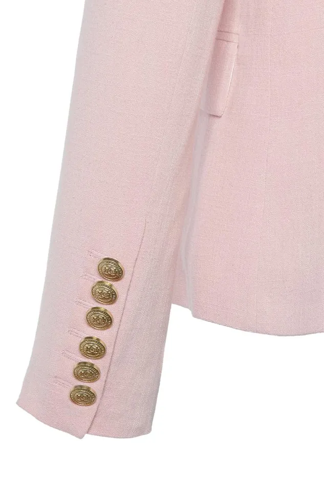 Women Knightsbridge Blazer Pink Linen Holland Cooper Blazers