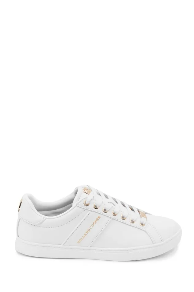 Women Knightsbridge Court Trainer White Holland Cooper Trainers