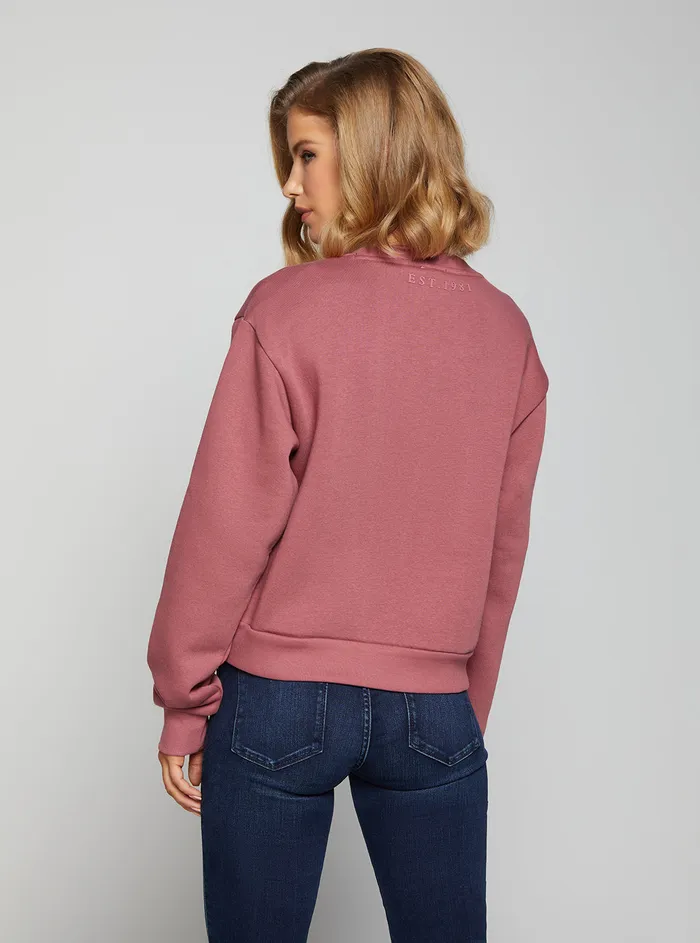 Women Knits and Sweaters GUESS Eco Velvet Icon Logo Jumper Women Knits and Sweaters GUESS Eco Velvet Icon Logo Jumper