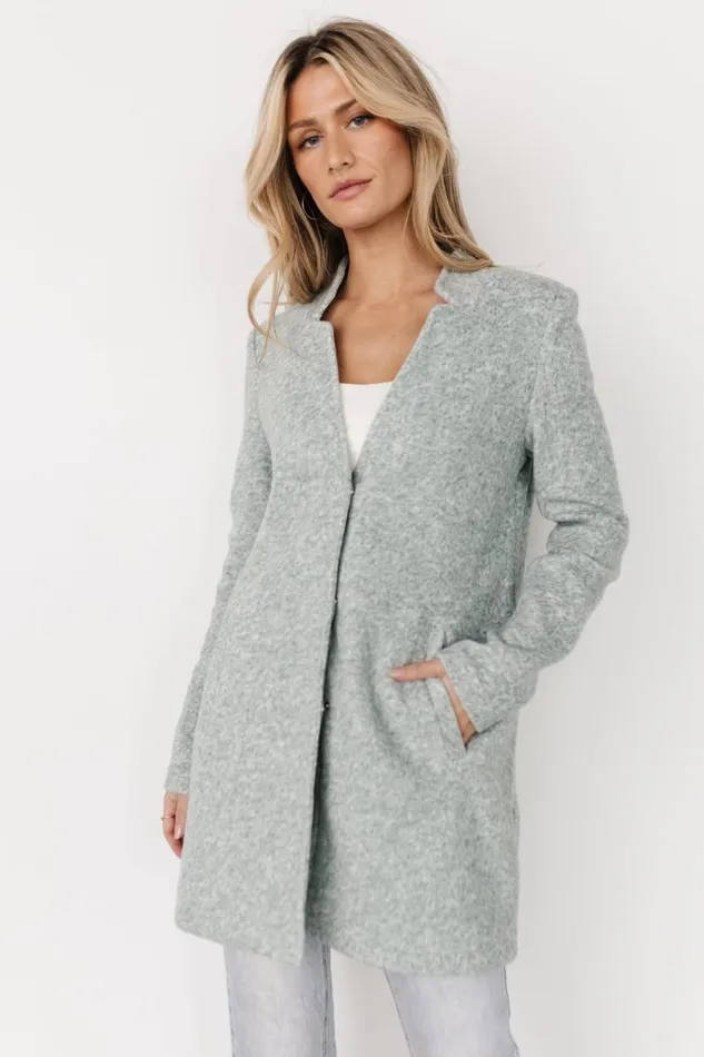 Women Knoll Notch Jacket Heather Sage Baltic Born Outerwear