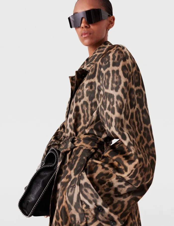 Women Leopard Belted Trench Coat Leopard Print Stella McCartney Coats And Jackets Women Leopard Belted Trench Coat Leopard Print Stella McCartney Coats And Jackets