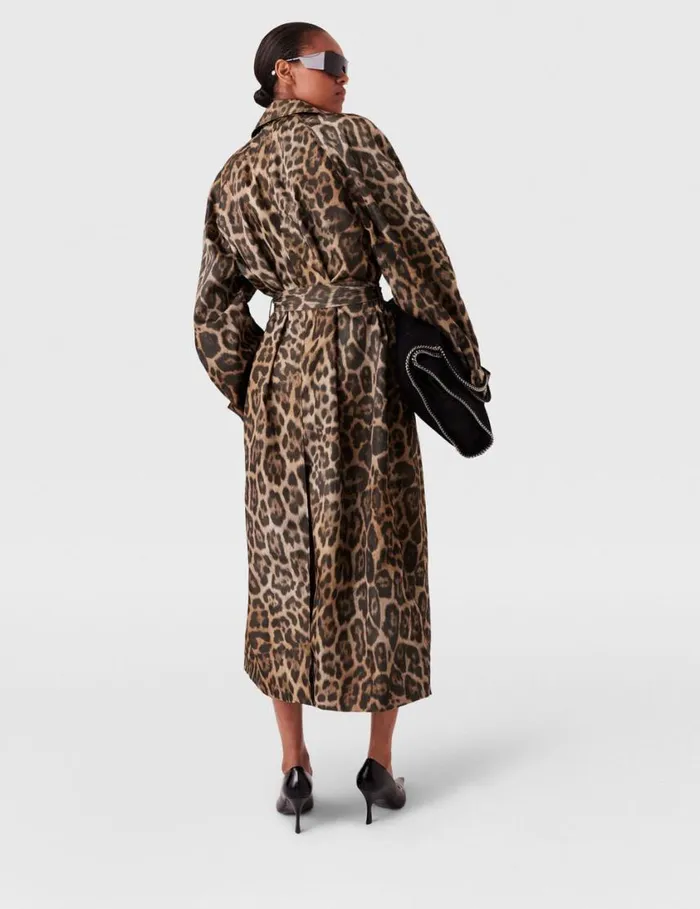 Women Leopard Belted Trench Coat Leopard Print Stella McCartney Coats And Jackets Women Leopard Belted Trench Coat Leopard Print Stella McCartney Coats And Jackets