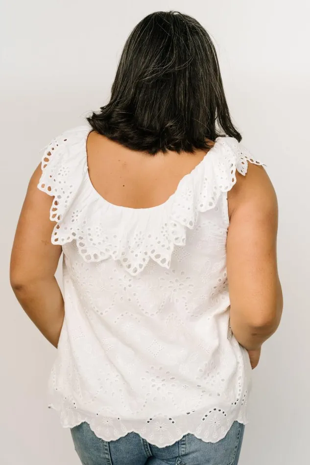 Women Leora Eyelet Top White Baltic Born Blouses and Shirts
