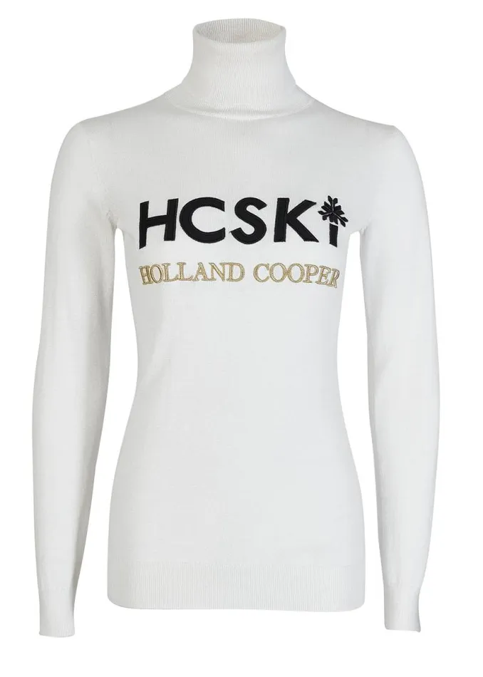 Women Logo Ski Knit Winter White Holland Cooper Knitwear Women Logo Ski Knit Winter White Holland Cooper Knitwear