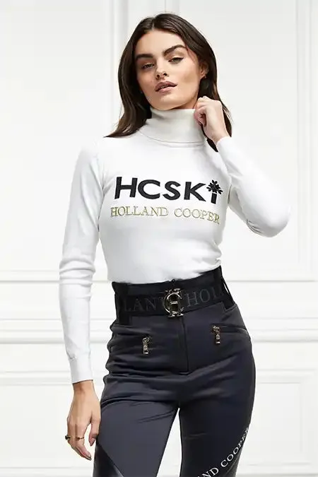 Women Logo Ski Knit Winter White Holland Cooper Knitwear Women Logo Ski Knit Winter White Holland Cooper Knitwear