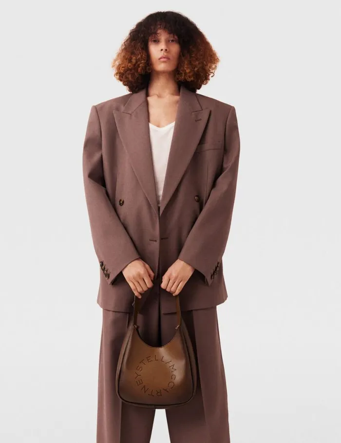 Women Logo Slouchy Hobo Tote Bag Aged Brown Stella McCartney Mini Bags And Clutches Women Logo Slouchy Hobo Tote Bag Aged Brown Stella McCartney Mini Bags And Clutches