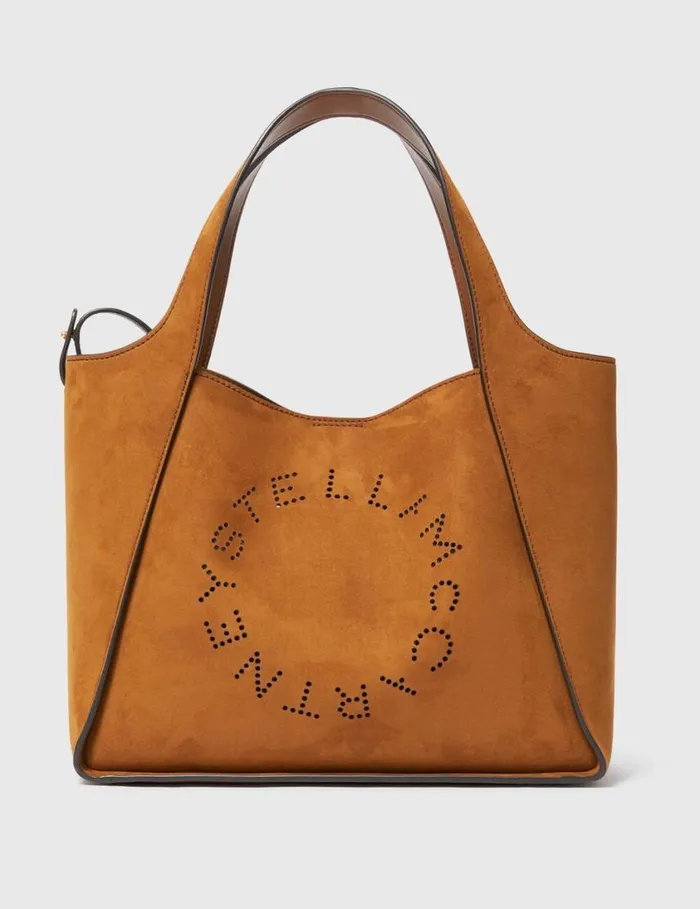 Women Logo Top Handle Crossbody Tote Bag Brandy Stella McCartney TopHandle Bags
