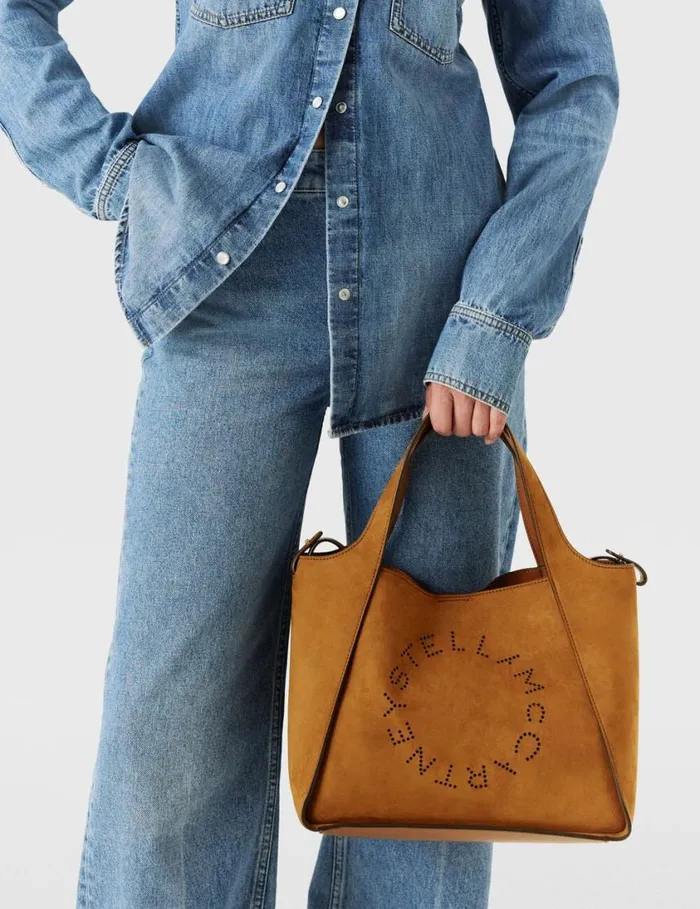 Women Logo Top Handle Crossbody Tote Bag Brandy Stella McCartney TopHandle Bags Women Logo Top Handle Crossbody Tote Bag Brandy Stella McCartney TopHandle Bags