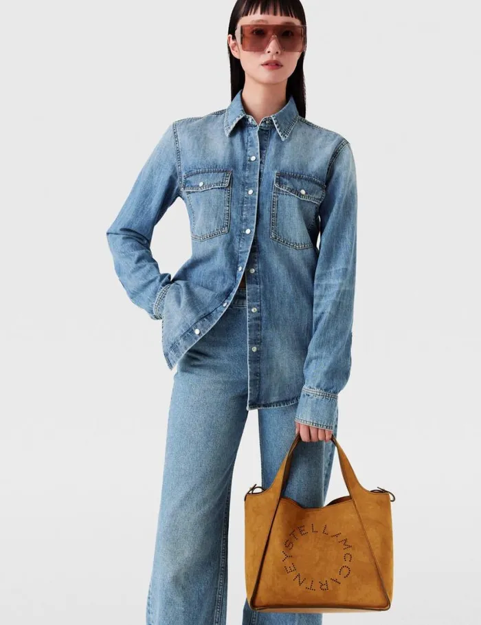 Women Logo Top Handle Crossbody Tote Bag Brandy Stella McCartney TopHandle Bags Women Logo Top Handle Crossbody Tote Bag Brandy Stella McCartney TopHandle Bags