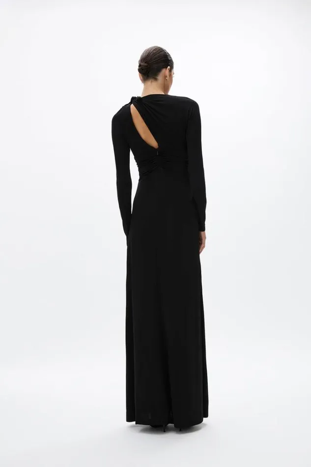 Women Long Sleeve Dresses Rachel Gilbert Tanner Sleeve Gown Black Women Long Sleeve Dresses Rachel Gilbert Tanner Sleeve Gown Black