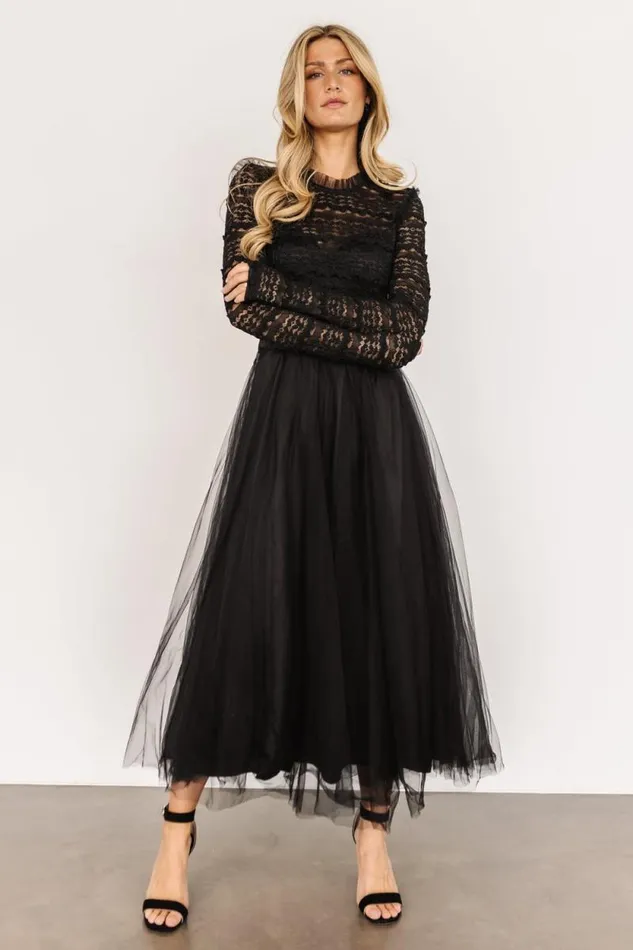 Women Lonnie Tulle Dress Black Baltic Born Tulle Styles