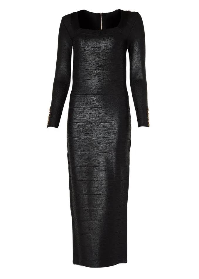 Women Lottie Bandage Dress Black Foil Holland Cooper Dresses Women Lottie Bandage Dress Black Foil Holland Cooper Dresses