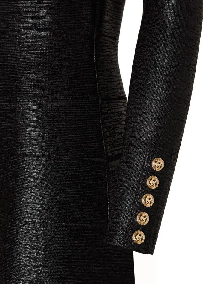 Women Lottie Bandage Dress Black Foil Holland Cooper Dresses Women Lottie Bandage Dress Black Foil Holland Cooper Dresses