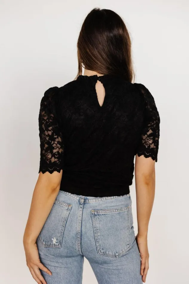 Women Lottie Lace Top Black Baltic Born Blouses and Shirts Women Lottie Lace Top Black Baltic Born Blouses and Shirts