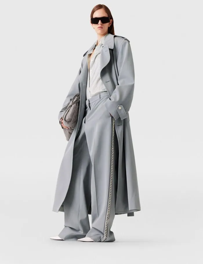 Women LowRise StraightLeg Pants Mist Stella McCartney Pants And Shorts Women LowRise StraightLeg Pants Mist Stella McCartney Pants And Shorts