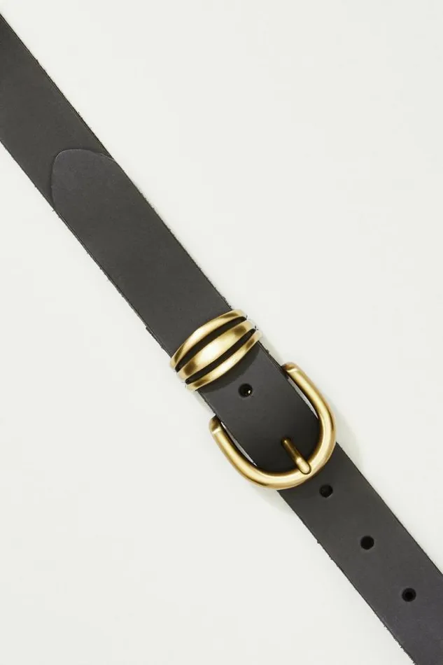 Women Lucky Brand Belts Basic Gold Buckle Belt Black Women Lucky Brand Belts Basic Gold Buckle Belt Black
