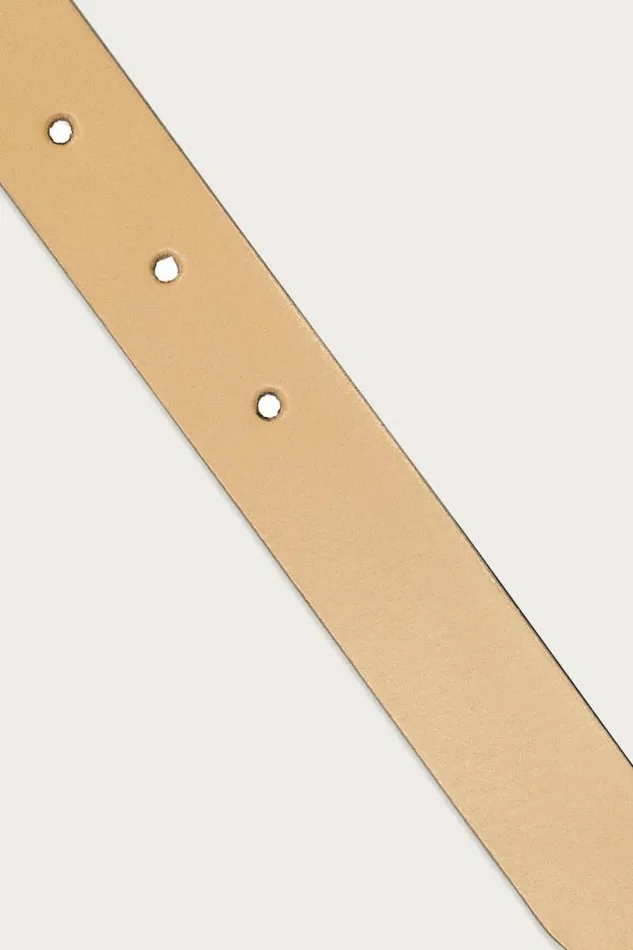 Women Lucky Brand Belts Sculpted Buckle Set Leather Belt Natural Women Lucky Brand Belts Sculpted Buckle Set Leather Belt Natural