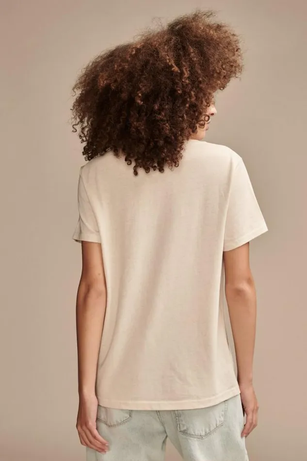 Women Lucky Brand Graphic Tees Cactus Scene Classic Crew Rainy Day