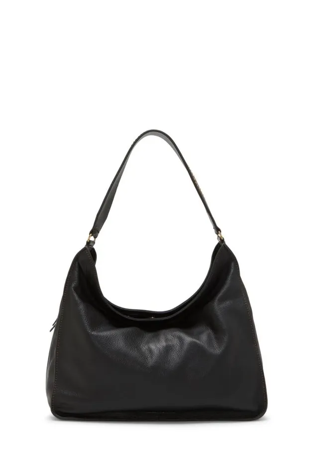 Women Lucky Brand Handbags Iris Studded Shoulder Bag Black