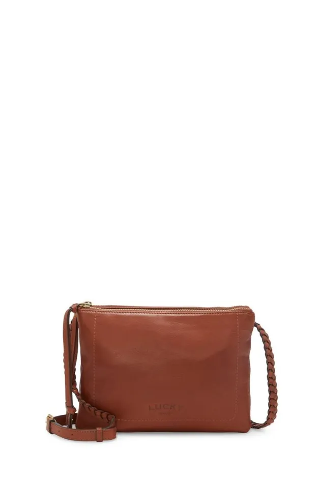 Women Lucky Brand Handbags Jema Crossbody Dark Brown