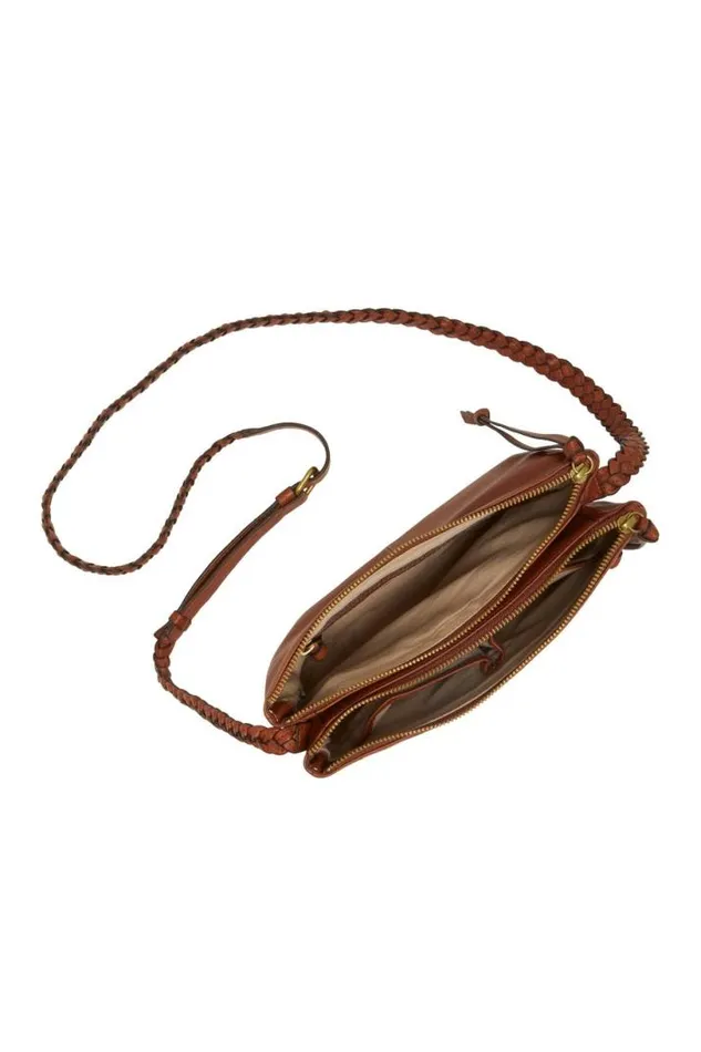 Women Lucky Brand Handbags Jema Crossbody Dark Brown