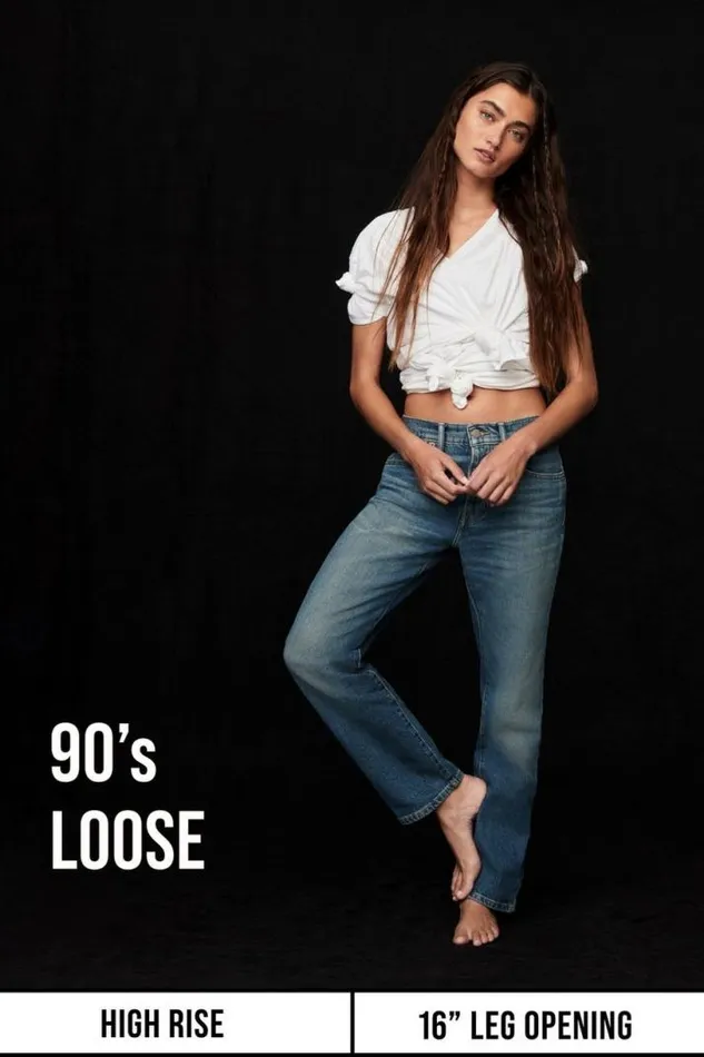 Women Lucky Brand Jeans High Rise 90s Loose Atlas Dest