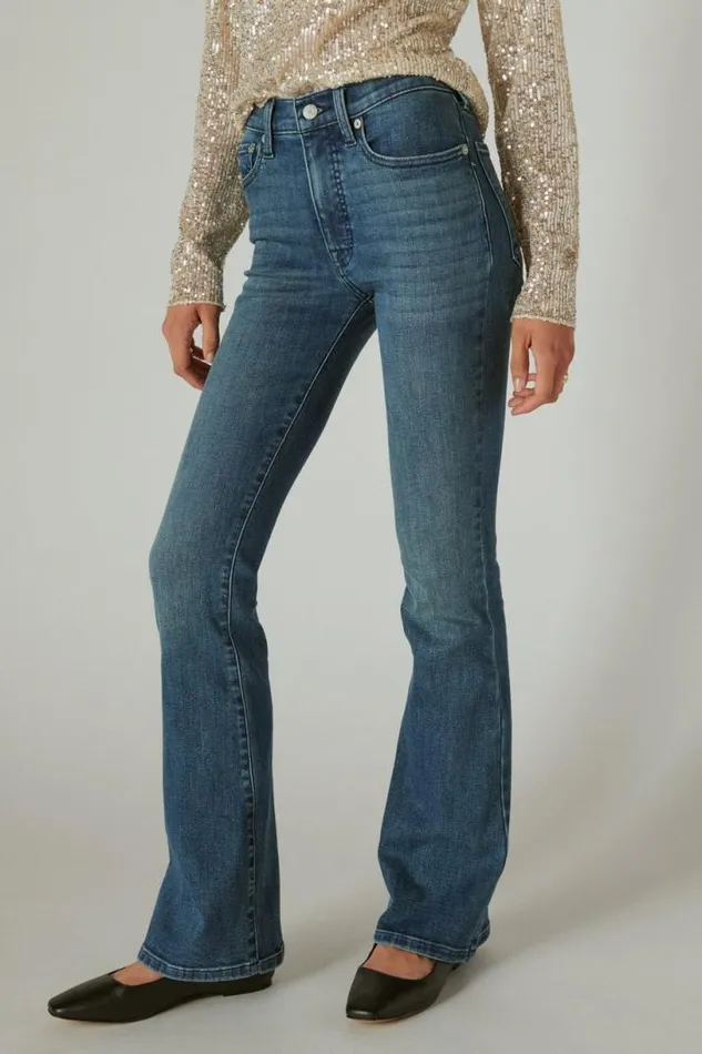 Women Lucky Brand Jeans High Rise Stevie Flare Gemini