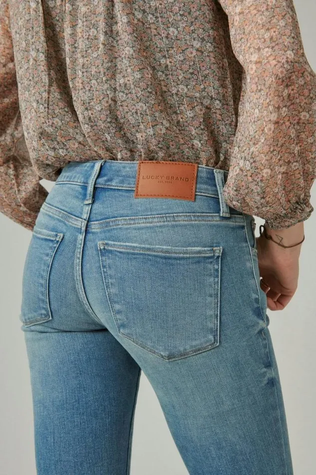 Women Lucky Brand Jeans Low Rise Lizzie Skinny Record Deal