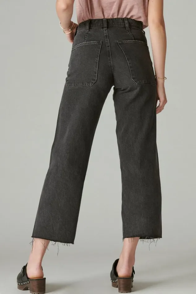 Women Lucky Brand Jeans Lucky Legend High Rise Wide Leg Raven