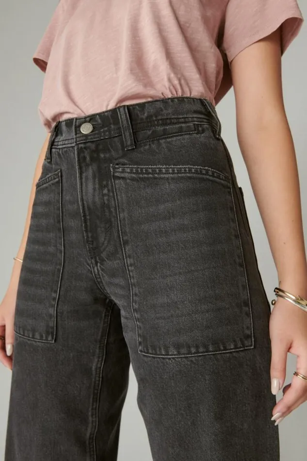 Women Lucky Brand Jeans Lucky Legend High Rise Wide Leg Raven