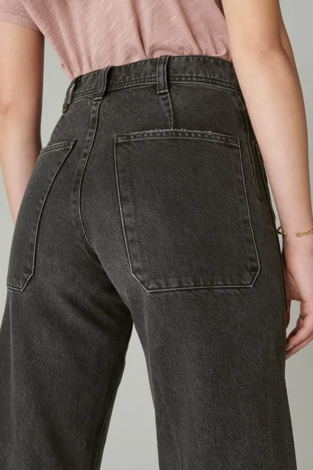 Women Lucky Brand Jeans Lucky Legend High Rise Wide Leg Raven
