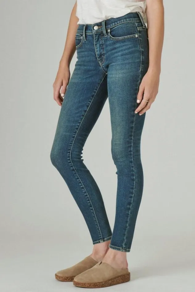Women Lucky Brand Jeans Mid Rise Ava Skinny Lyell