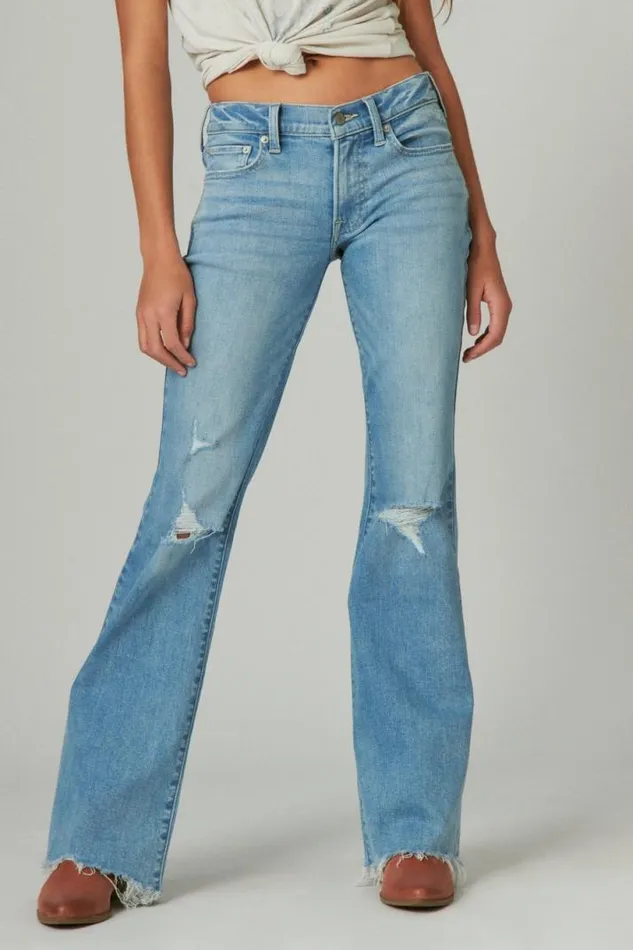 Women Lucky Brand Jeans Sweet Flare Capsize Dest