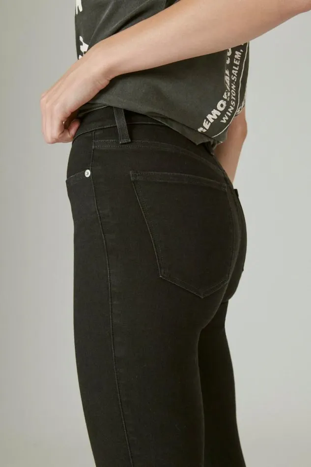 Women Lucky Brand Jeans Uni Fit High Rise Skinny Jean Universal Midnight