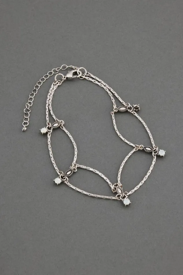 Women Lucky Brand Jewelry Layer Choker Necklace Silver