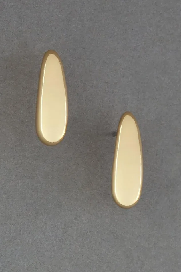 Women Lucky Brand Jewelry Teardrop Stud Earring Gold