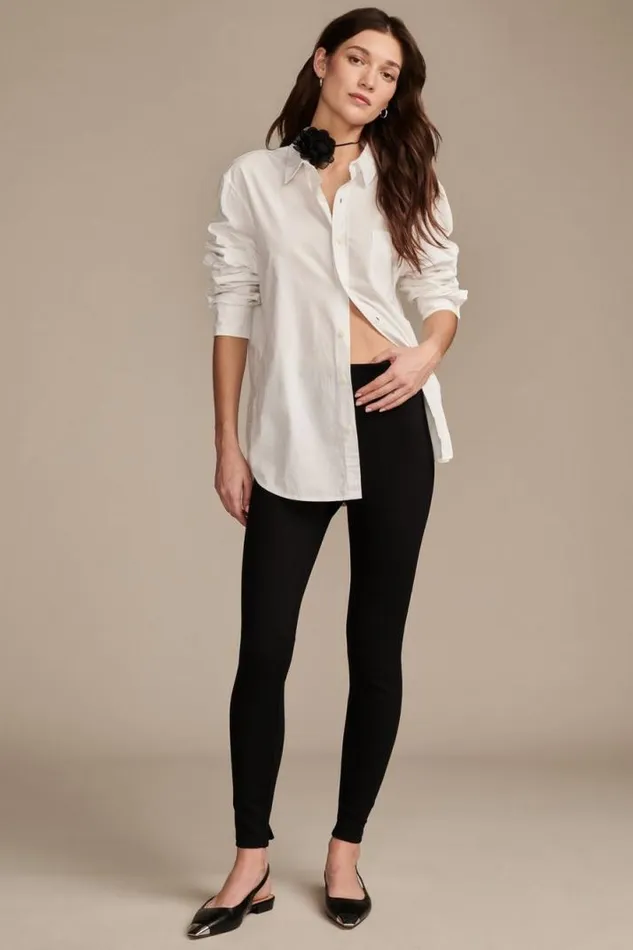 Women Lucky Brand Pants Ponte Legging Black