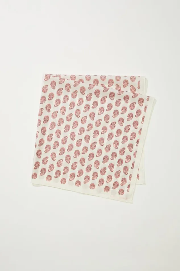 Women Lucky Brand Scarves and Bandanas Oversized Paisley Bandana Dark Pink Women Lucky Brand Scarves and Bandanas Oversized Paisley Bandana Dark Pink