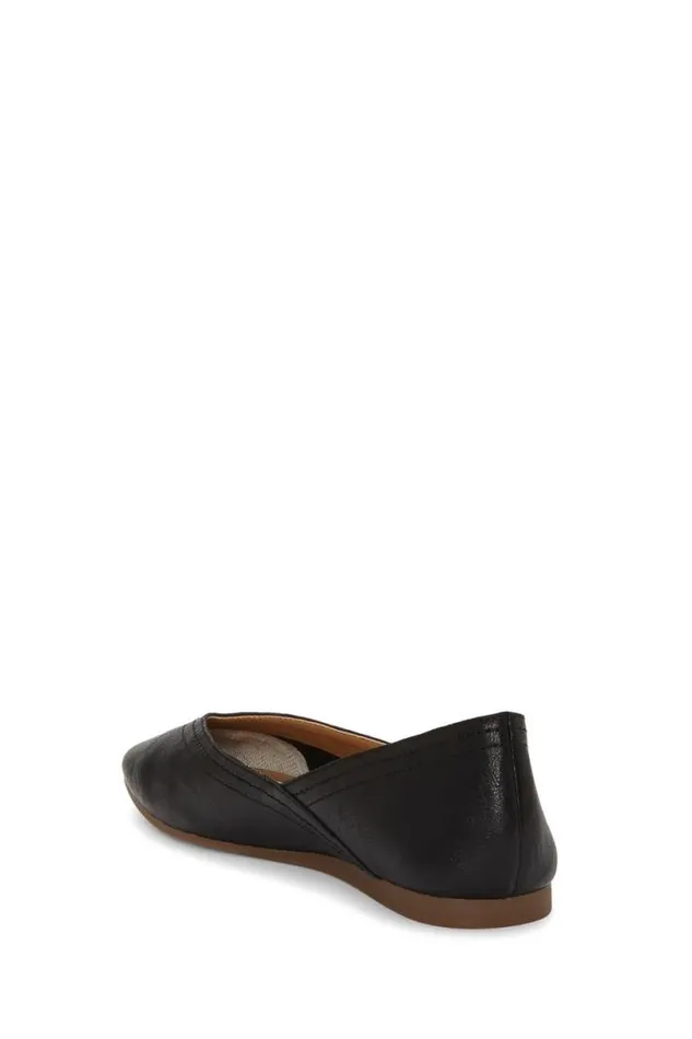 Women Lucky Brand Shoes Alba Leather Flat Black Women Lucky Brand Shoes Alba Leather Flat Black