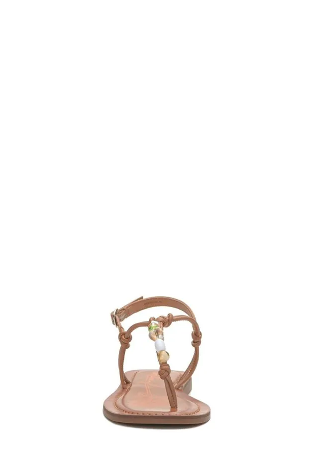 Women Lucky Brand Shoes Beiwen Strappy Shell Sandal Open Brownrust