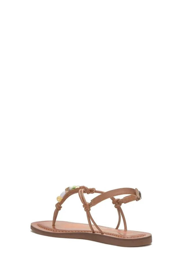 Women Lucky Brand Shoes Beiwen Strappy Shell Sandal Open Brownrust