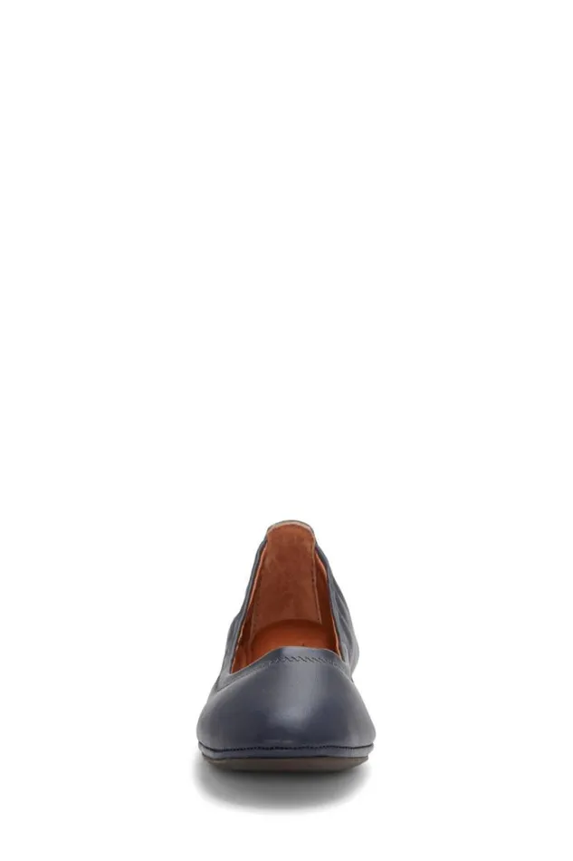 Women Lucky Brand Shoes Emmie Flats Navy