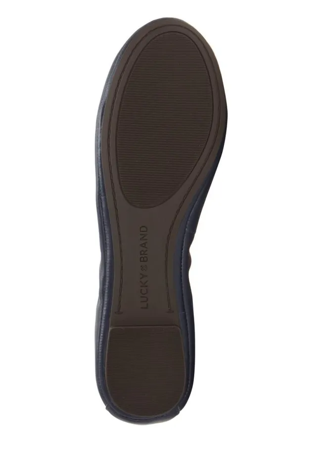 Women Lucky Brand Shoes Emmie Flats Navy
