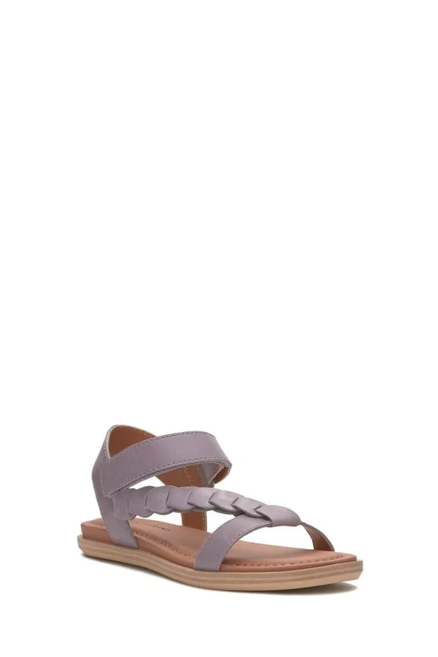 Women Lucky Brand Shoes Natany Braided Sandal Open Purple