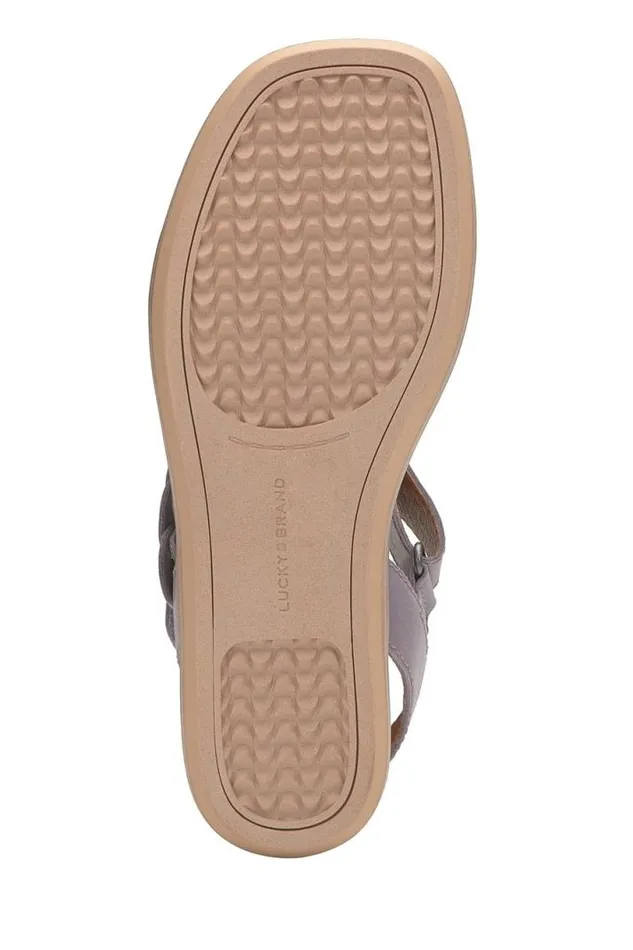 Women Lucky Brand Shoes Natany Braided Sandal Open Purple