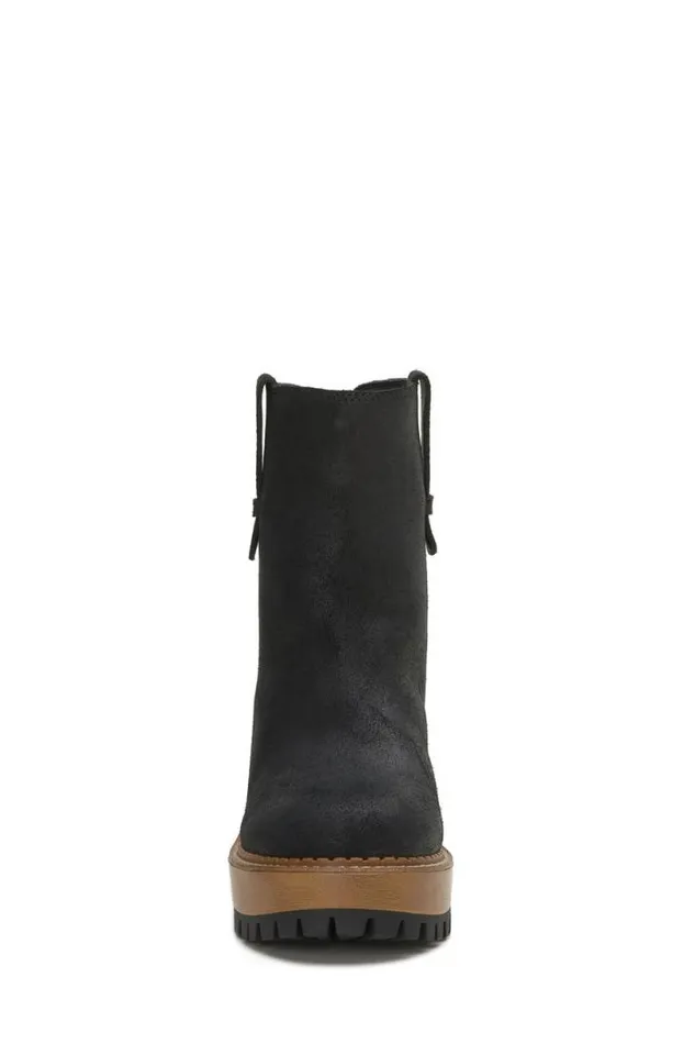 Women Lucky Brand Shoes Rhoslyn Lug Boot Black
