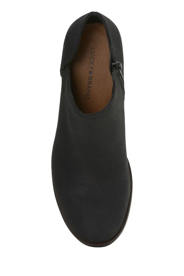 Women Lucky Brand Shoes Zemlin Wedge Bootie Black