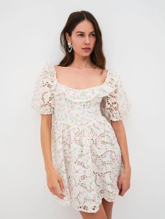 Women Magnolia Mini Dress White For Love and Lemons Dresses