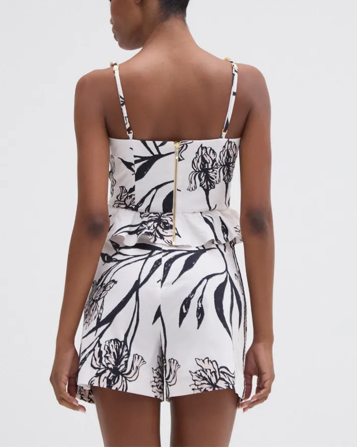Women Matching Sets PatBO IRIS PEPLUM TOP Off White